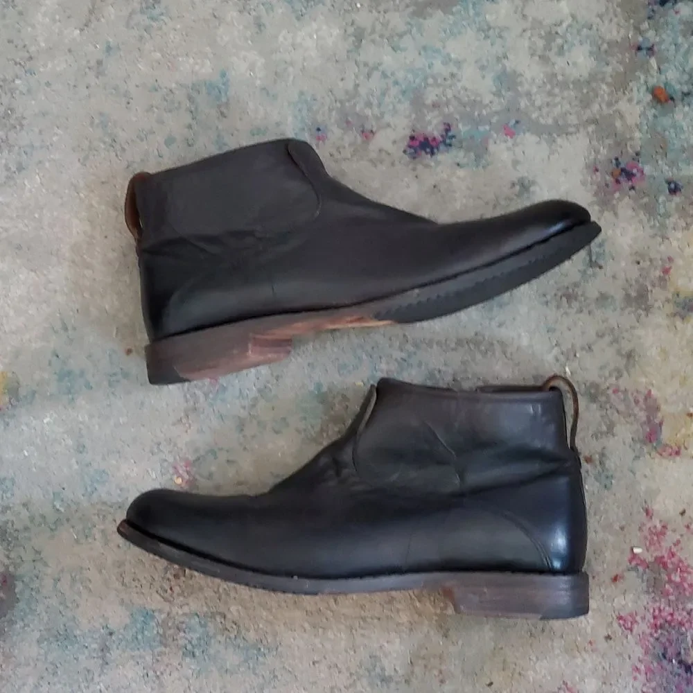 Timberland Boot Company Men's Black Leather Ankle Boots Size 9